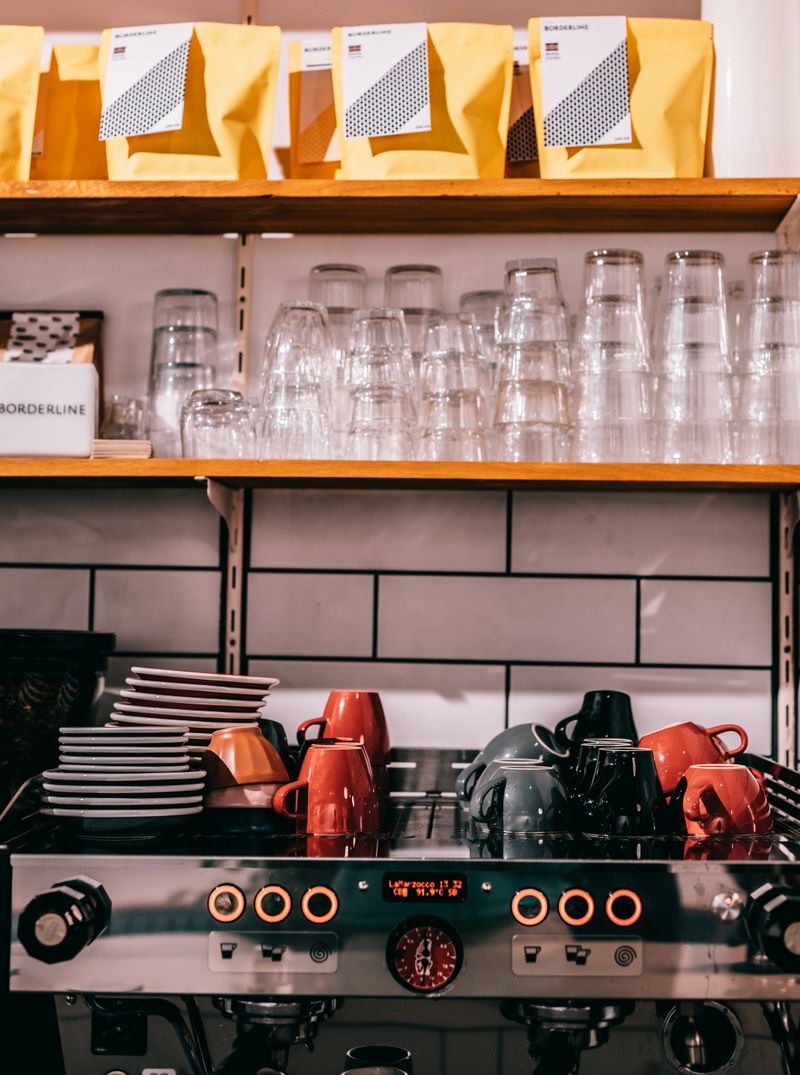 Coffee beans and brewing setup